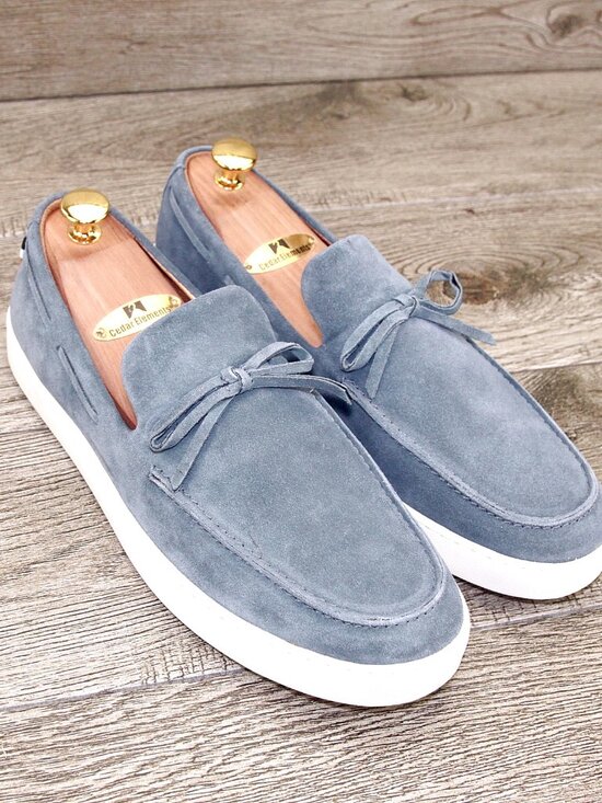 *NEW* $325 Allen Edmonds SANTA ROSA Loafer 9 D Denim Suede * add $15 new Trees main image 8